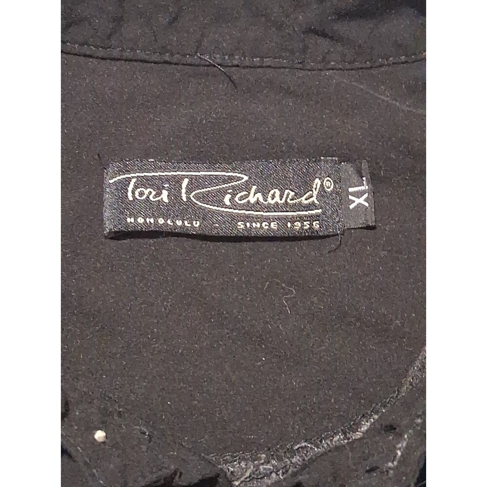 Tori Richard RARE Aloha Shirt Cotton Lawn Hawaii Corvette Ship Tropical Size XL - Picture 3 of 6